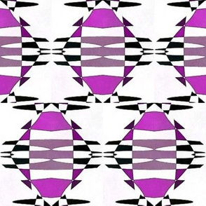 Complete Abstract in Purple and White
