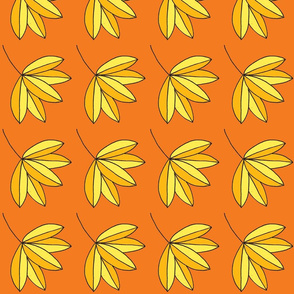 yellow orange palm