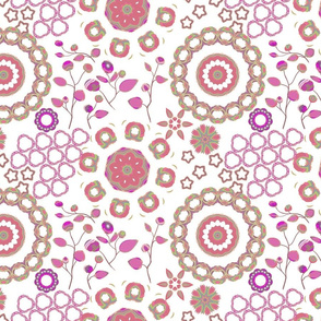 Boho Blossoms Pink