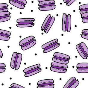 macaron // purple pastel cute sweets macarons french bakery coffee and tea sweet pastel fabric