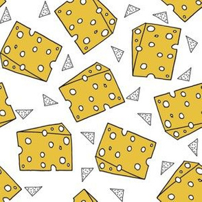 cheese // food novelty funny swiss cheese food print