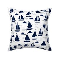 sailboats // navy nautical summer ocean water summer kids 