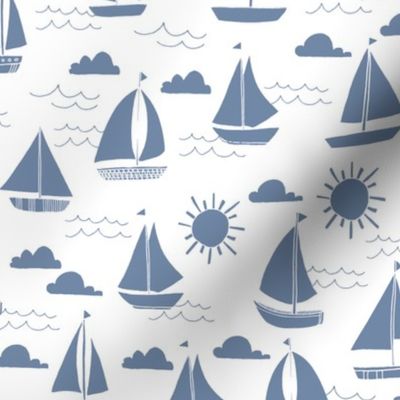 sailboat // summer ocean water nautical sailing boats 