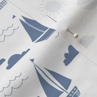 sailboat // summer ocean water nautical sailing boats 