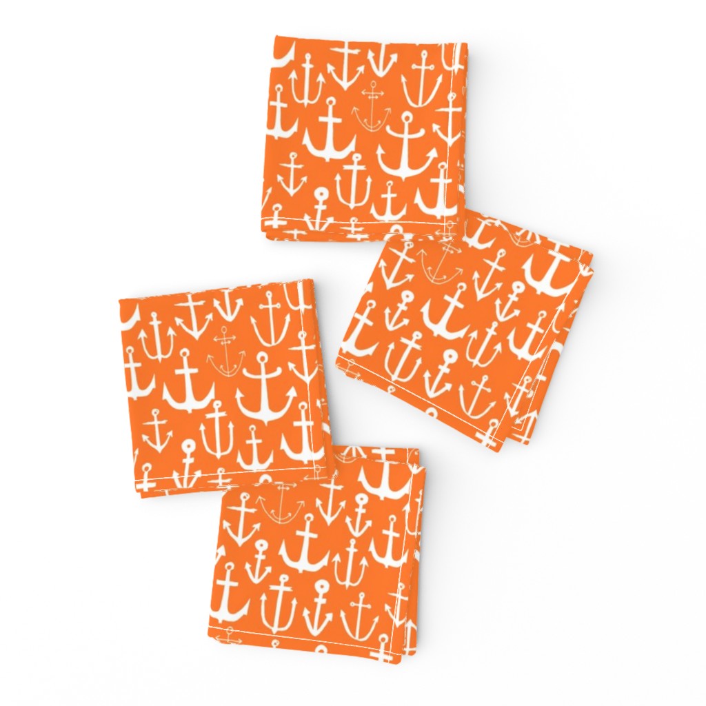 anchors // sailing nautical orange preppy ocean sea water summer bright