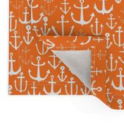 anchors // sailing nautical orange preppy ocean sea water summer bright