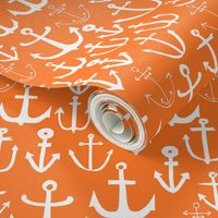 anchors // sailing nautical orange preppy ocean sea water summer bright