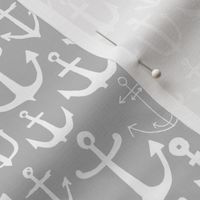 anchor // nautical summer light grey anchors anchor fabric nautical fabric andrea lauren 