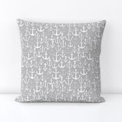 anchor // nautical summer light grey anchors anchor fabric nautical fabric andrea lauren 