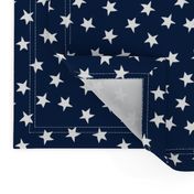 stars fabric // navy blue stars and white patriotic kids night sky nursery baby 