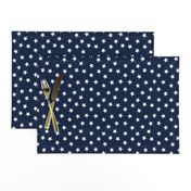 stars fabric // navy blue stars and white patriotic kids night sky nursery baby 