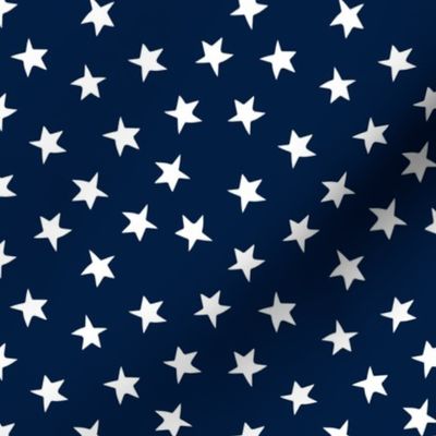 stars fabric // navy blue stars and white patriotic kids night sky nursery baby 