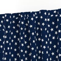 stars fabric // navy blue stars and white patriotic kids night sky nursery baby 