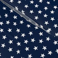 stars fabric // navy blue stars and white patriotic kids night sky nursery baby 