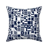 sailing flags // navy blue sailboat nautical summer ocean