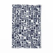 sailing flags // navy blue sailboat nautical summer ocean