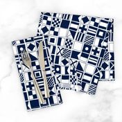 sailing flags // navy blue sailboat nautical summer ocean