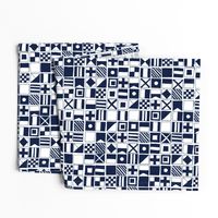 sailing flags // navy blue sailboat nautical summer ocean