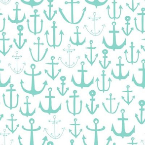 anchor // mint nautical summer ocean mint kids sun preppy