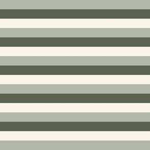 stripes // woodland nature green cream kids boys