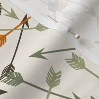 arrows // outdoors khaki green orange brown cream boys men print