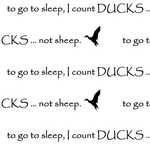 Count ducks // crib sheet