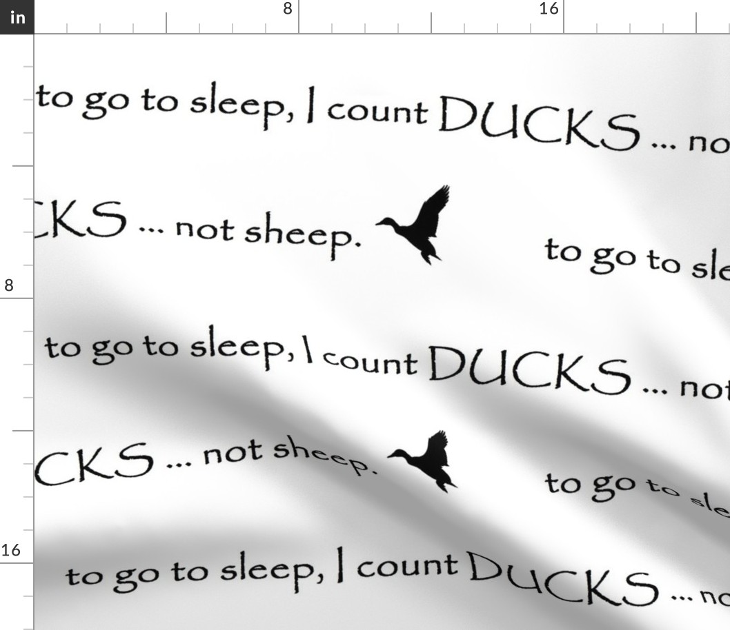 Count ducks // crib sheet