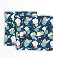 Summer blooms navy