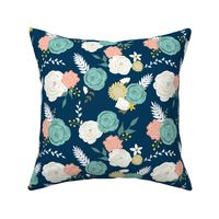 Summer blooms navy