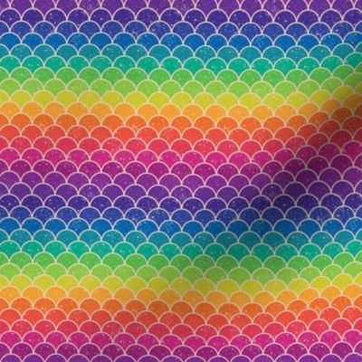 Rainbow Glitter Scales - Tiny