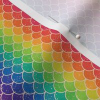 Rainbow Glitter Scales - Tiny Vert