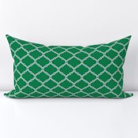 Lily Trellis in Preppy Green and Navy, half scale