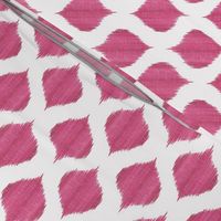 Lela Ikat in Fuchsia, half scale