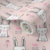 Dreamy Bunny Rabbit in Pink