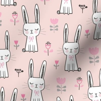 Dreamy Bunny Rabbit in Pink