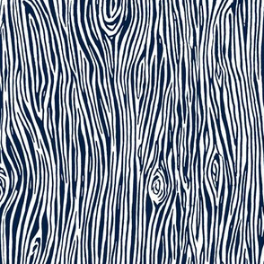 woodgrain // navy blue woodland nursery kids forest trees