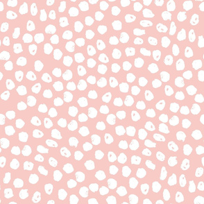 inky spots // pink blushy pink girls pastel pink girls sweet little girls spots dots