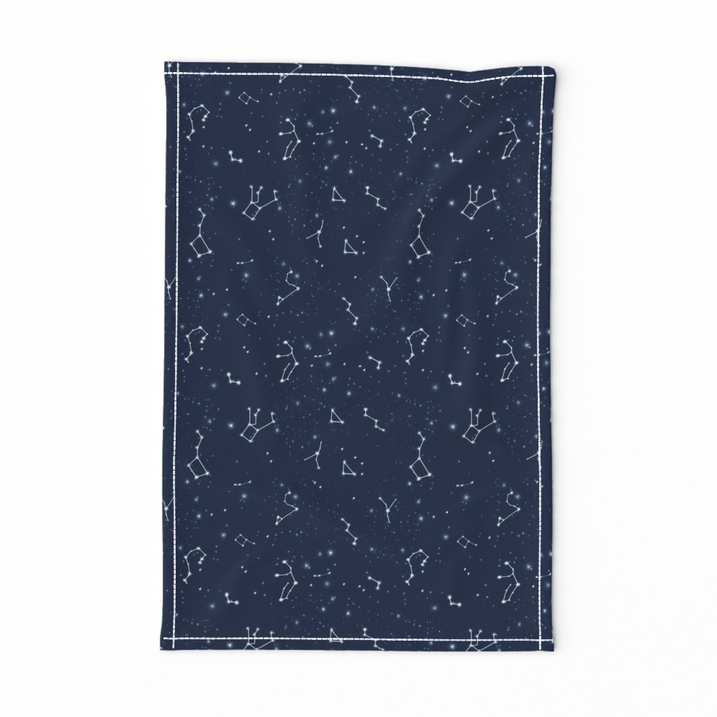 constellations // navy blue white kids stars nursery baby kids room