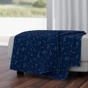 constellations // navy blue white kids stars nursery baby kids room