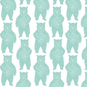 forest bear // mint kids cute forest bear boys nursery baby