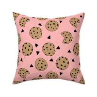 cookies // pink food kids girls food print fabric cute cookies fabric