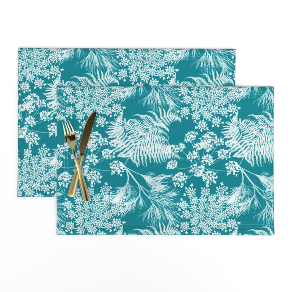 Botanical Silhouette - Teal