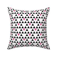 Black and Pink Triangles