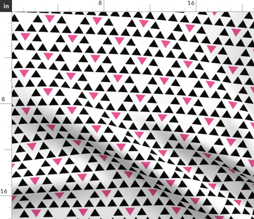 Black and Pink Triangles