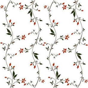1750-70 Floral Stripe