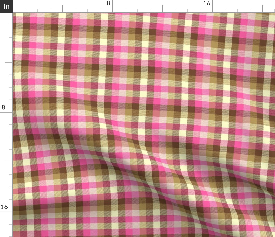 Madras plaid - warm summercolors