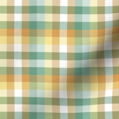 Madras plaid - daffodil