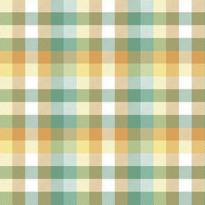 Madras plaid - daffodil