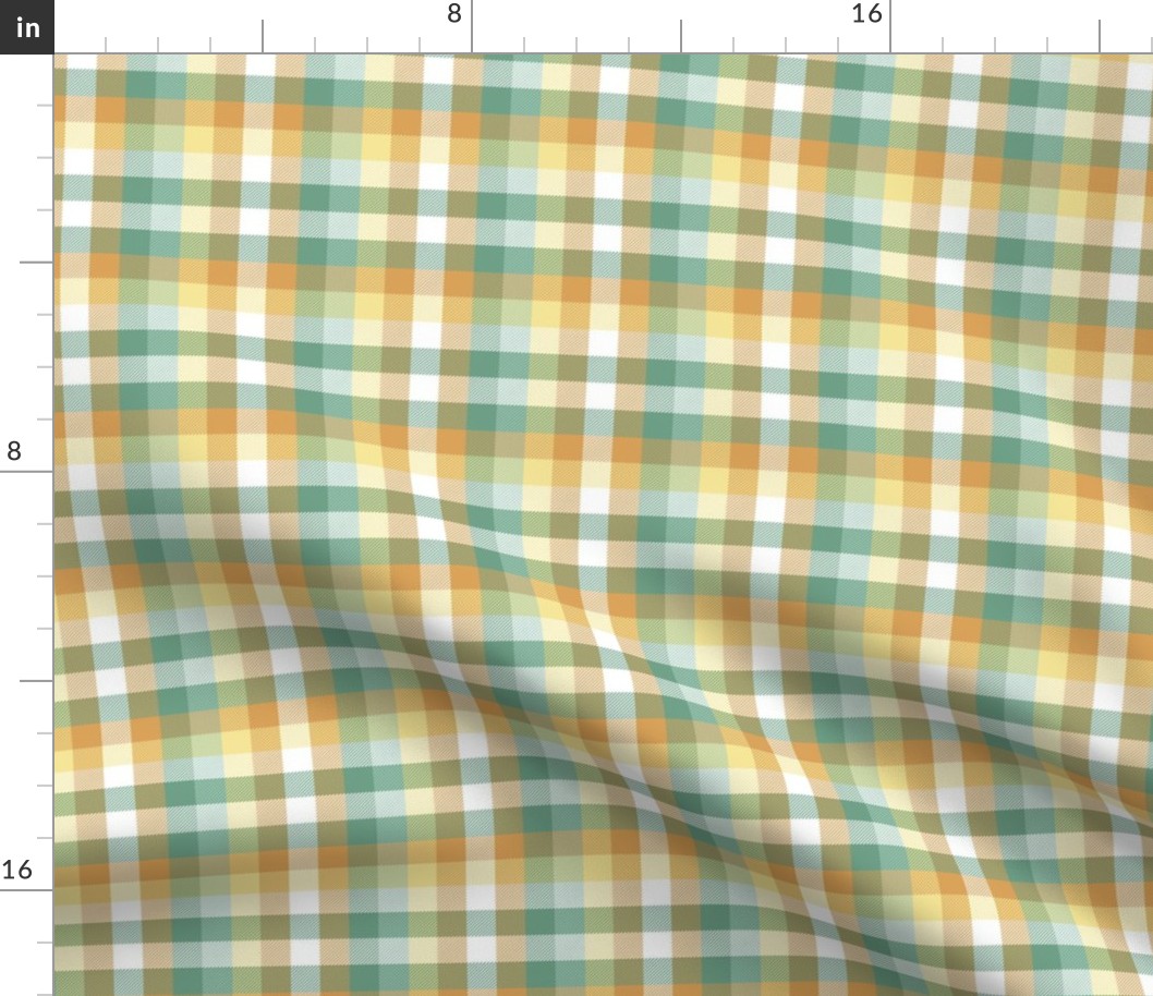 Madras plaid - daffodil