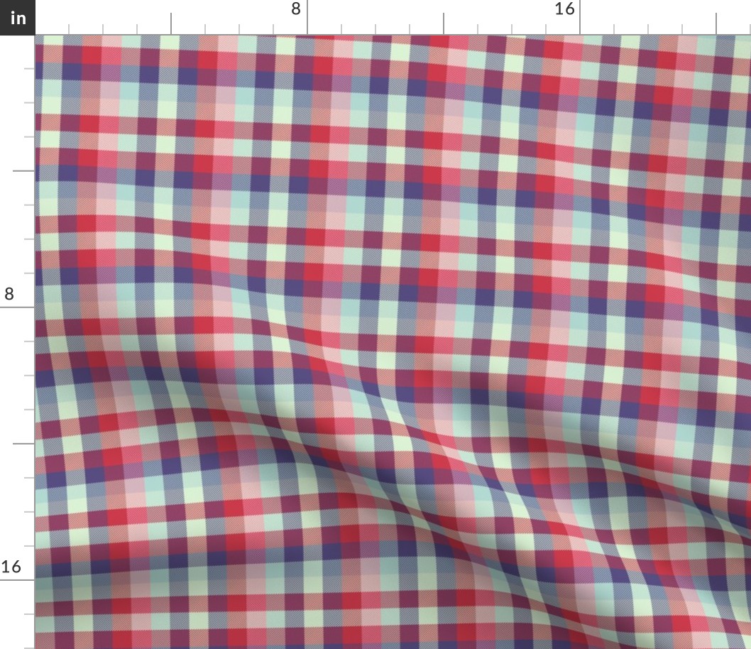 Madras plaid - spring quilt